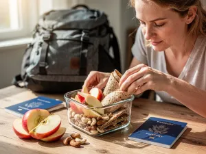 Przekrojony melon galia z soczystym, jasnozielonym miąższem na drewnianej desce w jasnej kuchni.